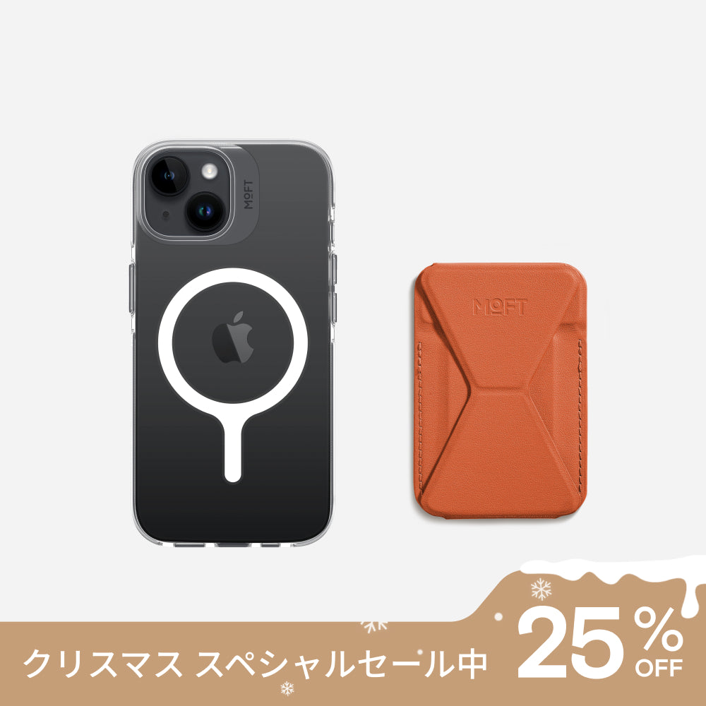 iPhone 15シリーズ MagSafe対応クリアケース&スタンドセット